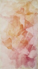 Fototapeta premium Abstract painting in pink and orange tones with soft textures