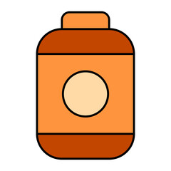 Isolated vector illustration of plastic drink containers, including milk and water bottles