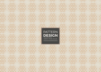 Beige Seamless Pattern Design with Intertwined Knots and Lines