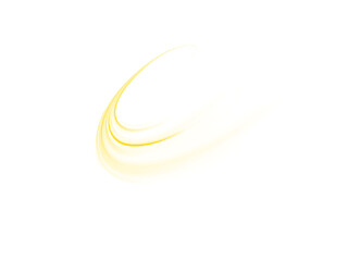 PNG glowing yellow line with sparkle and glitter explosion on transparent background, light flare and dust magic trail shining in festive atmosphere PNG.

