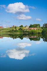 Obraz premium Protected reservoir for birds and wildlife