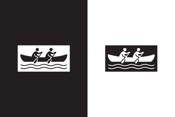 Canoeing Silhouettes