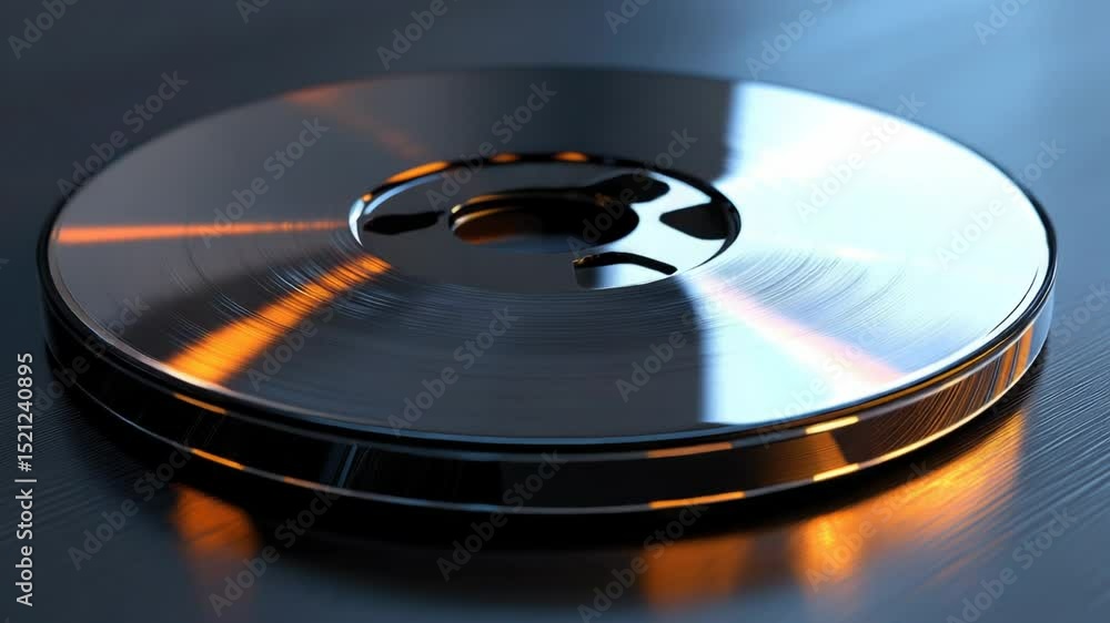 Poster a close-up view of a disc sitting on a table