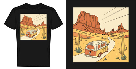 Vintage Outdoors Adventure Wild Nature Hand Drawn Autumn winter print design, nature view hand sketch retro artwork, vintage explorer, wilderness, adventure, camping emblem graphics T shirt Design