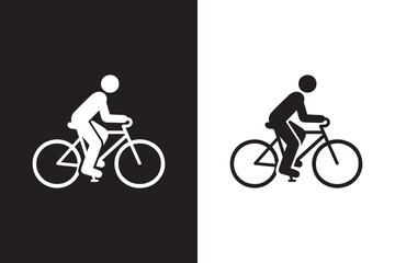 Fototapeta premium Cyclist Silhouette