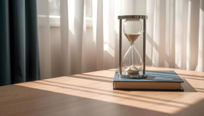 The Hourglass of Life: Make Every Moment Count, Time is Slipping Away: Use It Wisely, Ideal for: Motivational content, time management workshops, inspirational blogs, Life coaching materials, etc.
