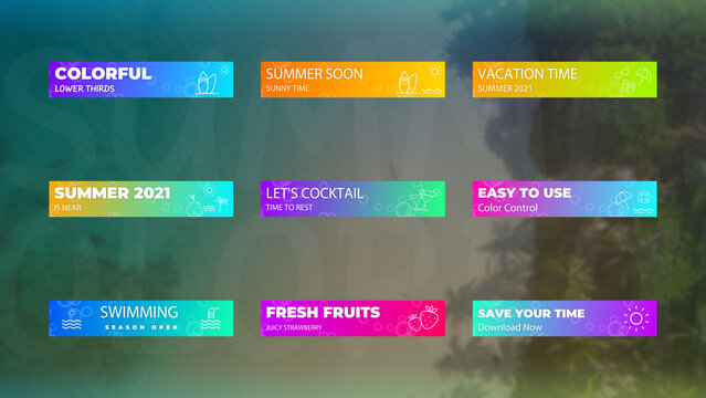 Colorful Summer Titles
