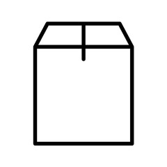 Box Vector Outline Icon.  Shipping symbol.