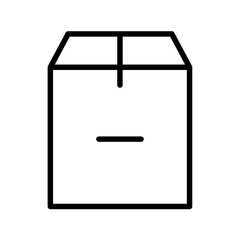 Box Vector Outline Icon.  Shipping symbol.