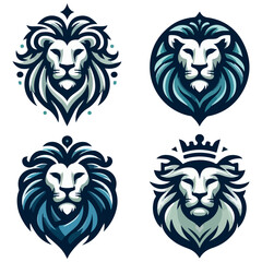 Obraz premium Lion head logo lion head vector illustration is good for company logo Icon