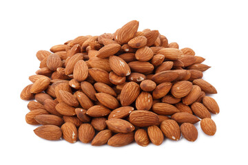 Almonds isolated on a transparent background