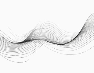 Ethereal Waves of Geometric Lines in Abstract Line Background for Modern Design