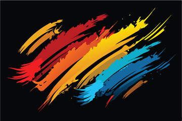 vibrant abstract brush stroke design for creative projects


