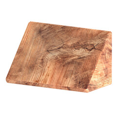 Wood Brick Shape 3d icon illustration