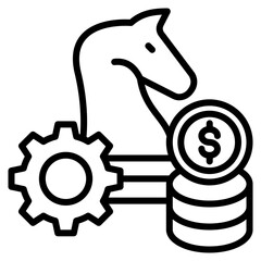 Financial Strategy line icon