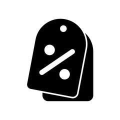 Icon a discount, isolated against a clean background.