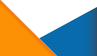 Dynamic Orange Blue and White Abstract Angled Backdrop for Modern Presentations, Clean Geometric Design with Vibrant Colors and Contemporary Style for Digital Projects
