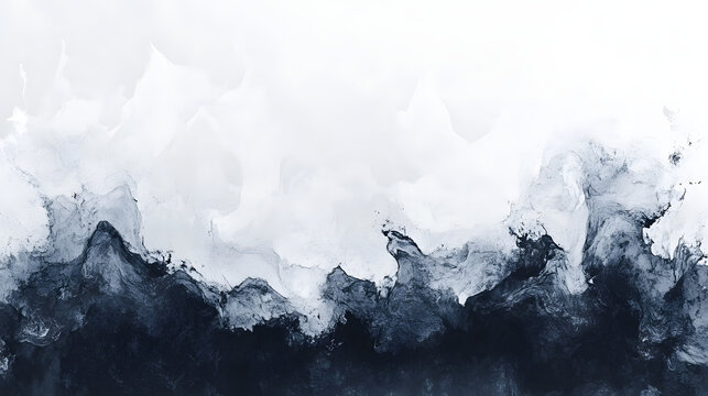 Dynamic blue and white abstract waves minimalist artwork artistic design studio modern concept