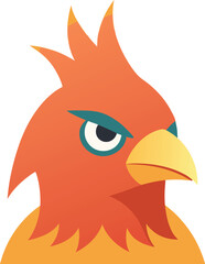 Obraz premium vector illustration of an eagle head