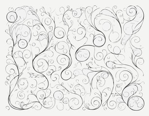 Delicate Swirls and Curves Line Frames for Graceful Scrapbooking Projects