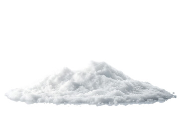 realistic pile of snow with soft textures and shad  isolated on white background PNG