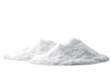 realistic pile of snow with soft textures and shad  isolated on white background PNG