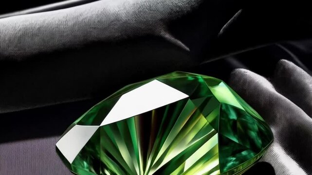 Edler Beryll auf schwarzem Samt &ndash; luxuri&ouml;s pr&auml;sentiert