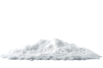 realistic pile of snow with soft textures and shad  isolated on white background PNG