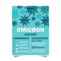 COVID-19 virus poster template