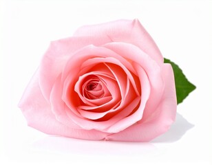 pink rose isolated on white