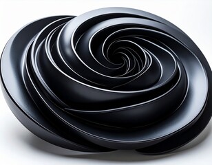black and white spiral