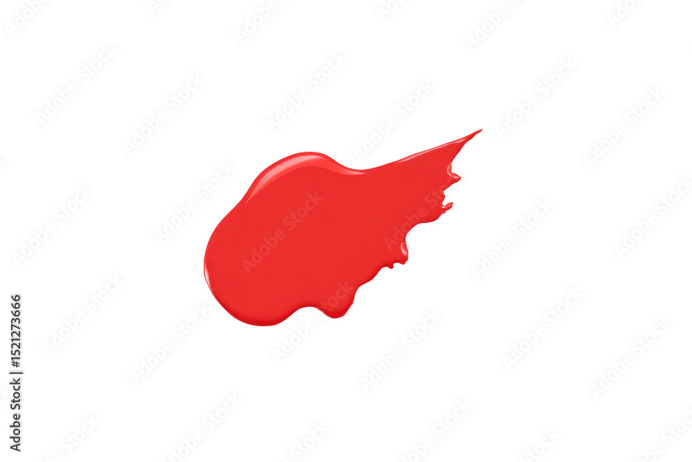 Poster vibrant splash of red paint isolated on transparency background, showcasing dynamic and artistic exp