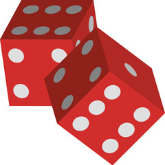 Dice Red Vector