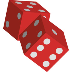 Dice Red Vector