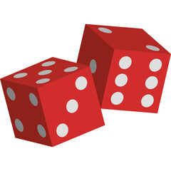 Dice Red Vector