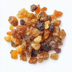 close up of Myrrh Extract, white background