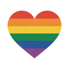 Rainbow Heart  Showing A Symbol of Pride, Love, and LGBTQ+ Acceptance