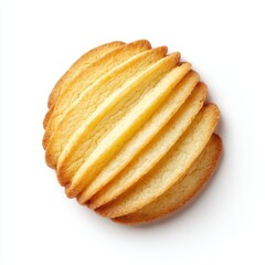 Butter cookie isolated on clean white background