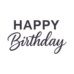 Happy Birthday Lettering Typography For t-shirt, Poster, Sticker, and Card. Vector Illustration