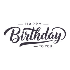 Happy Birthday Lettering Typography For t-shirt, Poster, Sticker, and Card. Vector Illustration