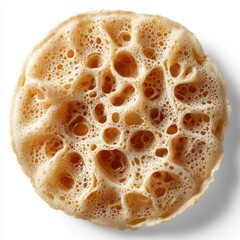 Crumpet isolated on clean white background