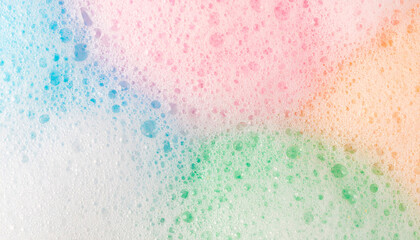 Colorful Bubbles: Soft focus macro of colorful bubbly formation creates an abstract and playful backdrop, perfect for design elements. 