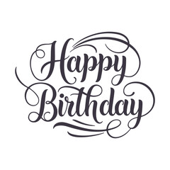Happy Birthday Lettering Typography For t-shirt, Poster, Sticker, and Card. Vector Illustration