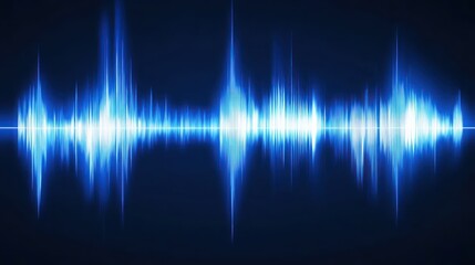 Abstract graphic representation of sound waves.