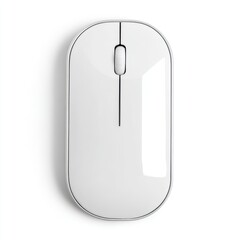 Wireless computer mouse isolated on clean white background