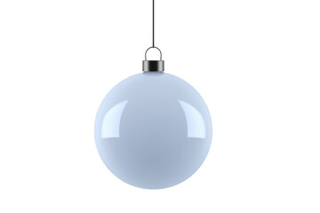Glossy, spherical pendant light with smooth surface and reflective finish hangs from black cord, creating modern and minimalist aesthetic