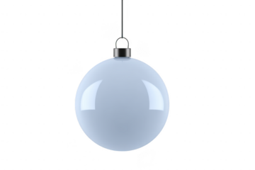 Glossy, spherical pendant light with smooth surface and reflective finish hangs from black cord, creating modern and minimalist aesthetic