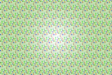 Colorful Geometric Pattern with Triangles and Dots