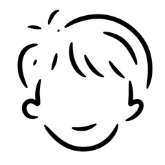 Faceless Line Art Boy