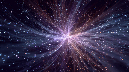 Generated image. colored energies, multicolored cosmic background	